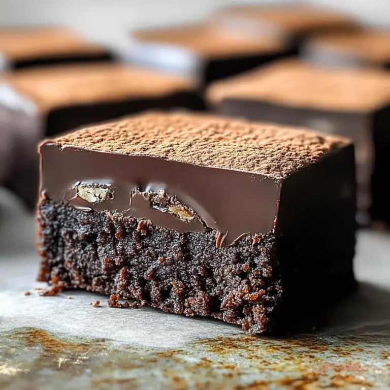 5-Ingredient No-Bake Chocolate Covered Brownies