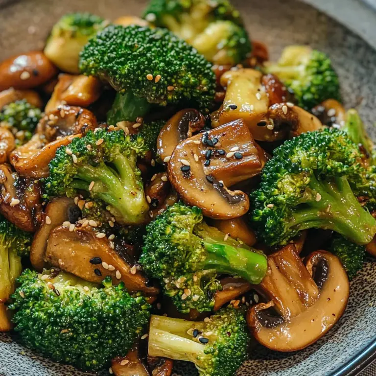 Broccoli and Mushroom Stir Fry