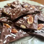 Carb-less Chocolate Peanut Butter Pecan Bark