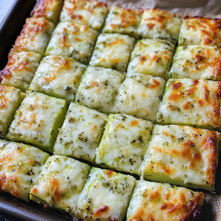 Cheesy Zucchini Breadsticks