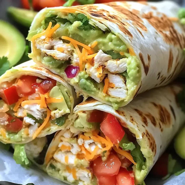 Chicken Avocado Ranch Burritos