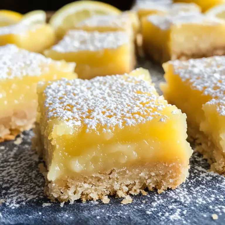 Easy Gluten Free Lemon Bars