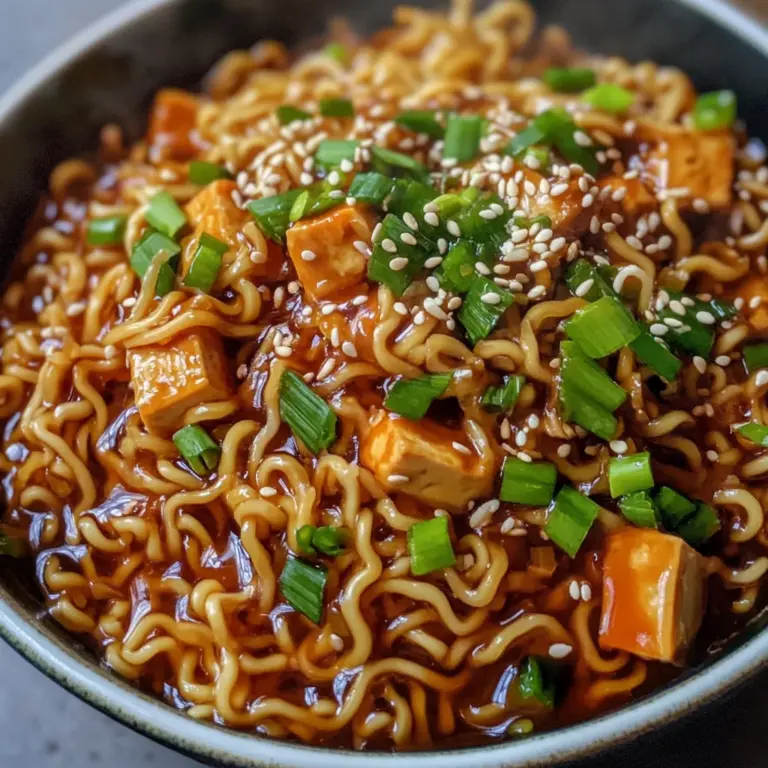 Easy Saucy Ramen Noodles