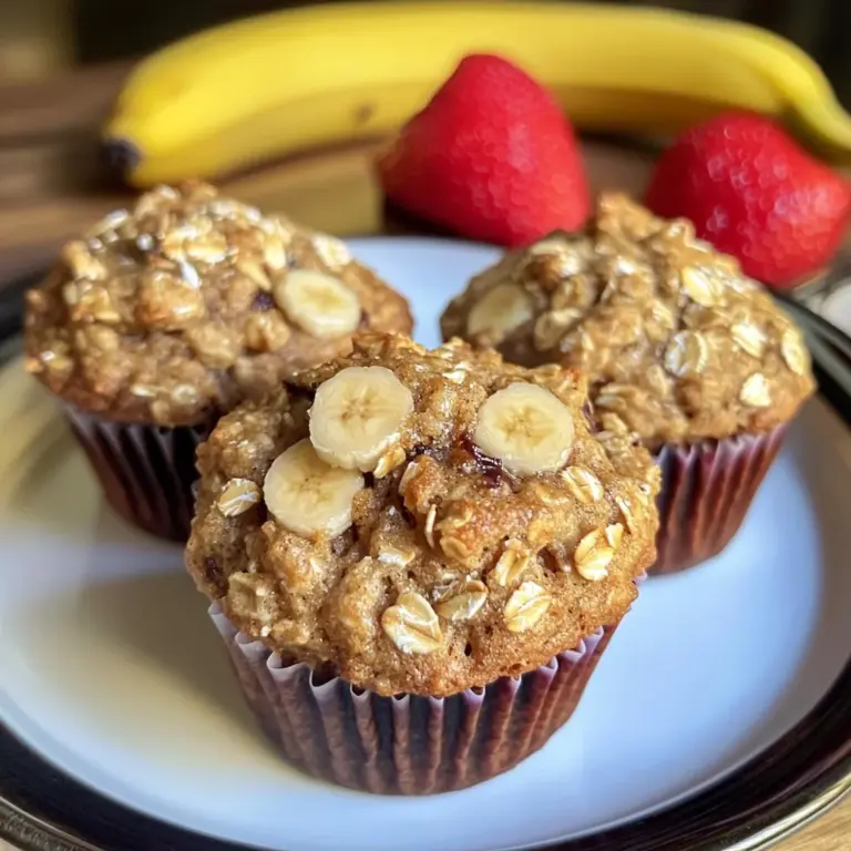 Healthy Banana Oat Muffins Recipe