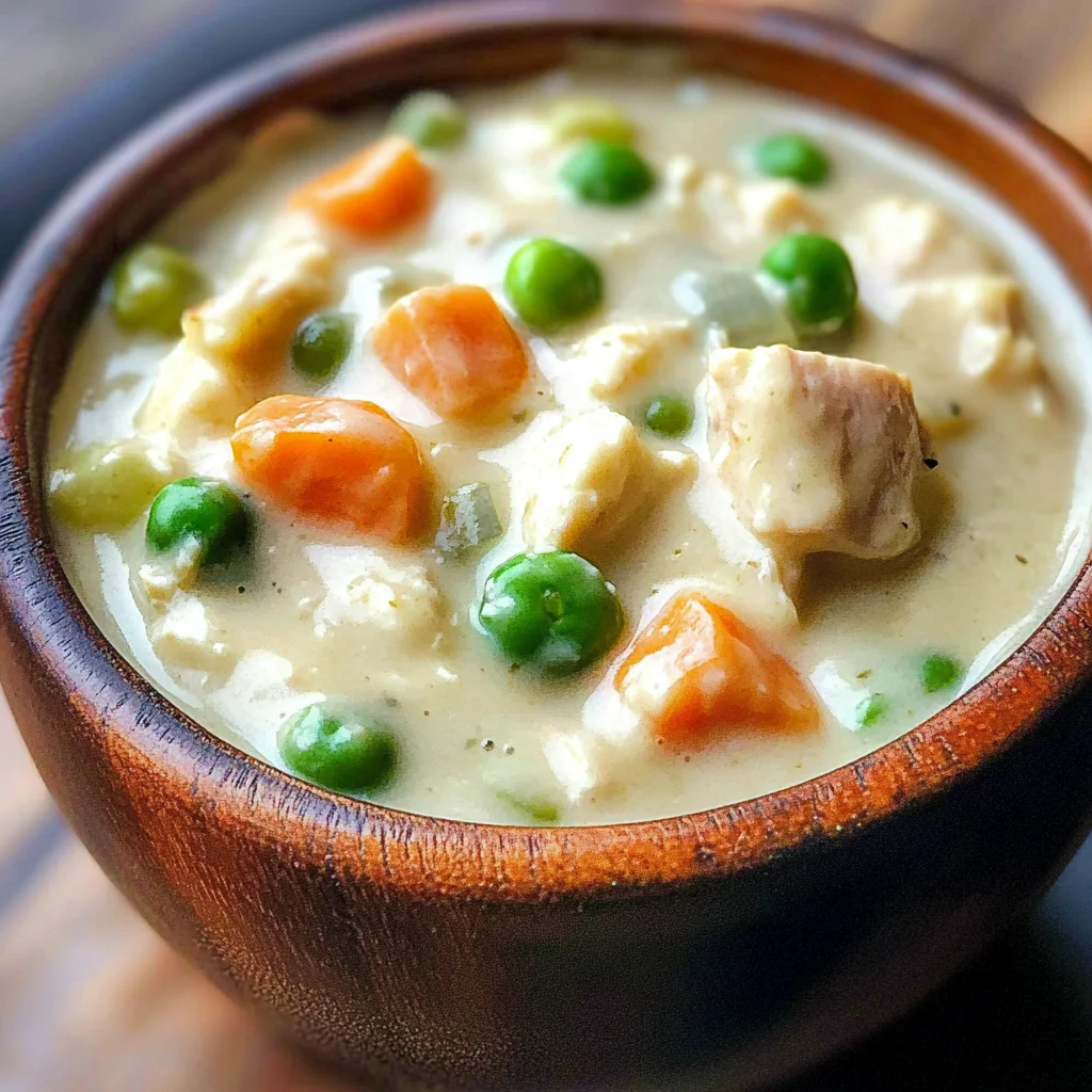 Healthy Chicken Pot Pie Soup Recipe