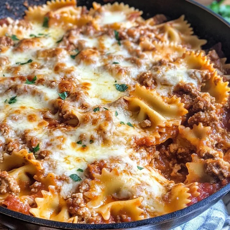 Healthy One Pot Skillet Lasagan