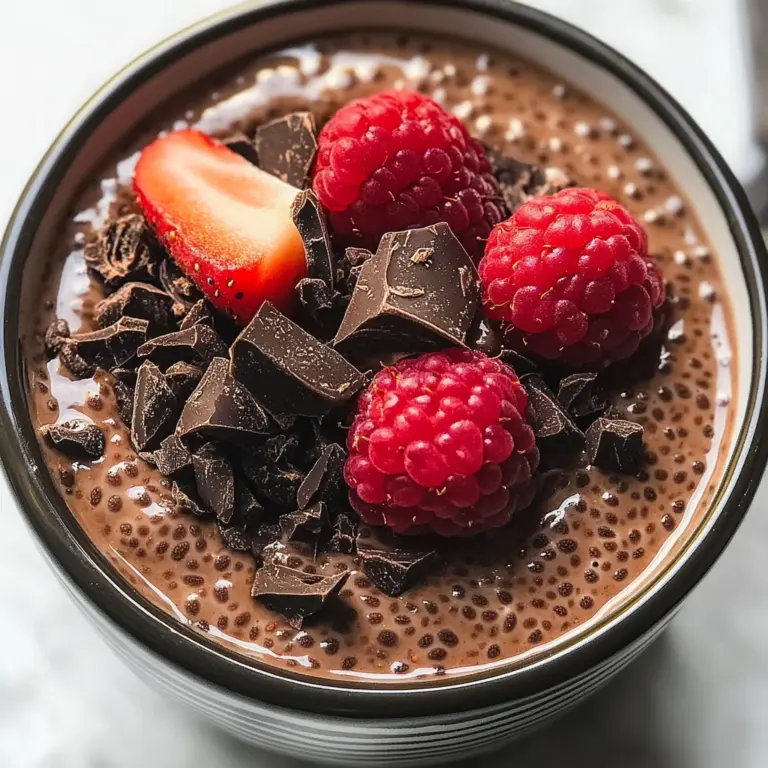 High-Protein Chocolate Chia Pudding