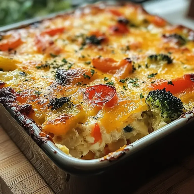High-Protein Cottage Cheese Veggie Bake Recipe