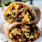 High Protein Breakfast Burritos