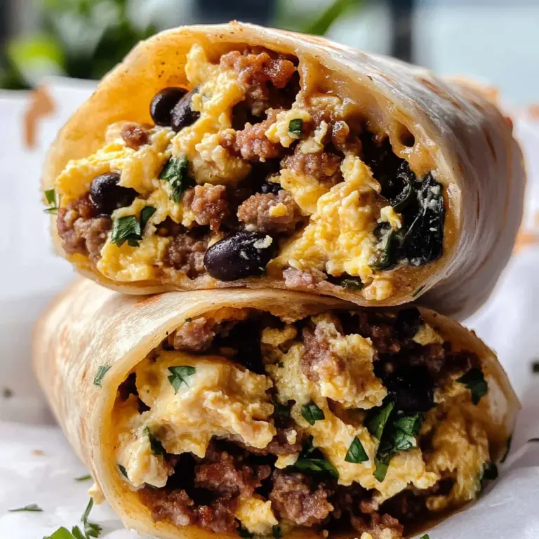 High Protein Breakfast Burritos