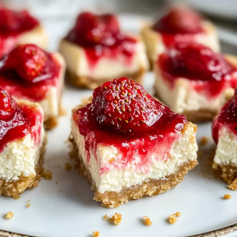 High Protein Healthy Strawberry Cheesecake Bites