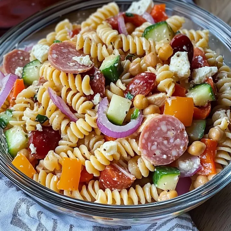 High Protein Italian Pasta Salad