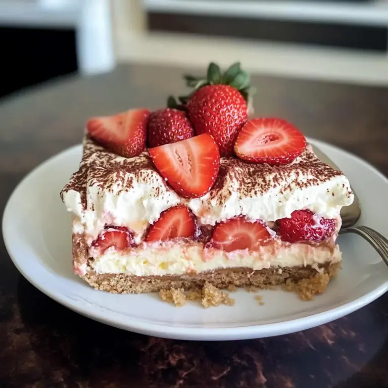 Keto Strawberry Tiramisu