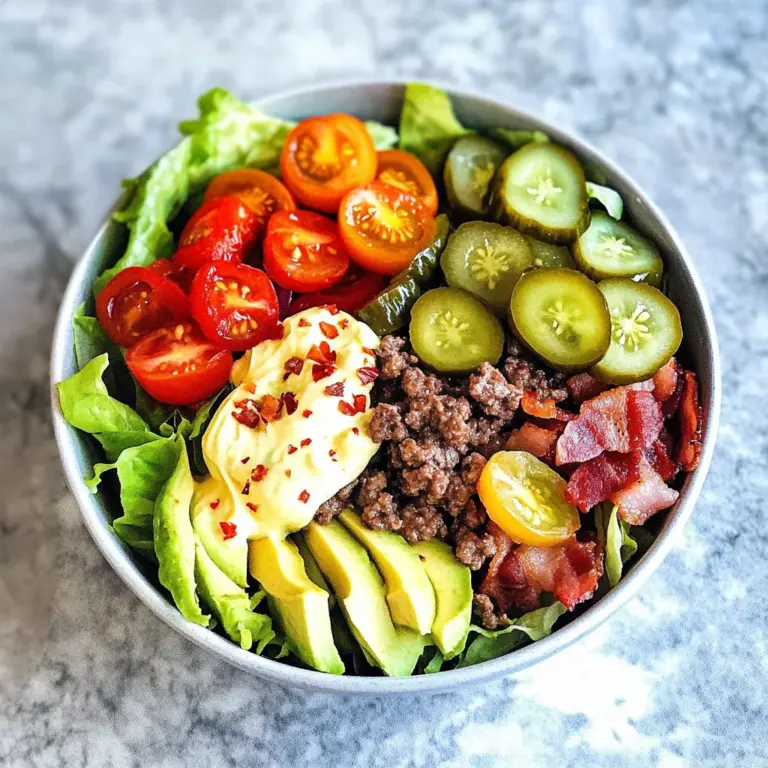 Low-Carb Burger Bowl