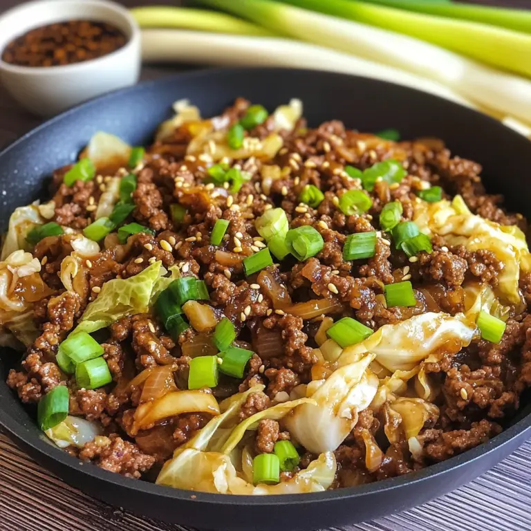 Low-Carb Mongolian Ground Beef and Cabbage: 20-Minute Meal
