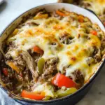 Low Carb Philly Cheesesteak Casserole