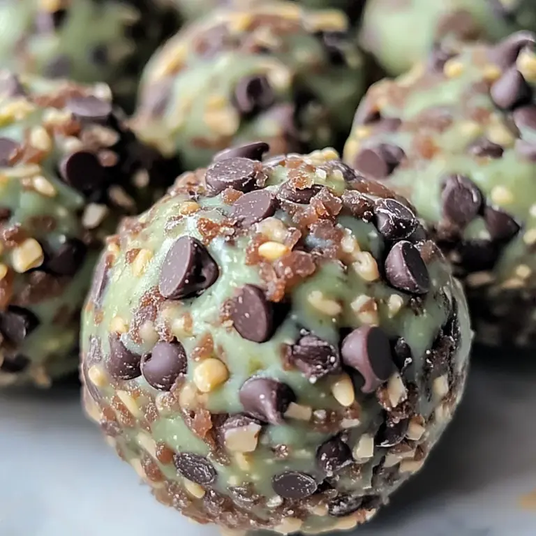 Mint Chocolate Chip Protein Balls