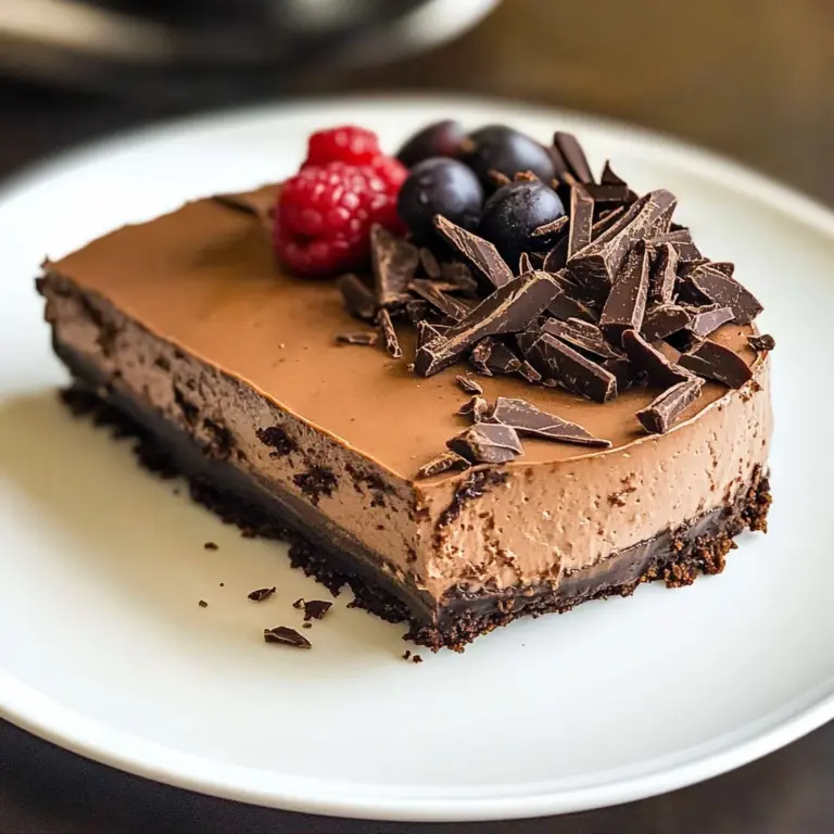 No Bake Keto Chocolate Cheesecake