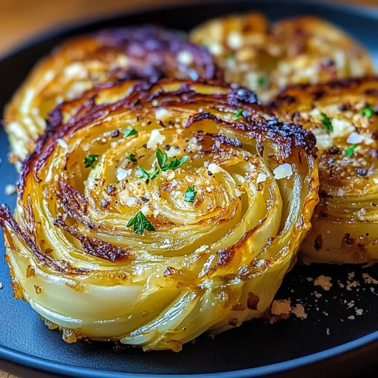 Oven Roasted Garlic Cabbage Steaks