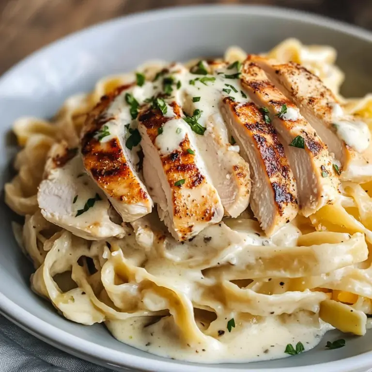 Skinny Low-Fat Chicken Fettuccine Alfredo