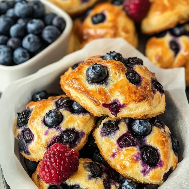 Blueberry Protein Breakfast Pastries
