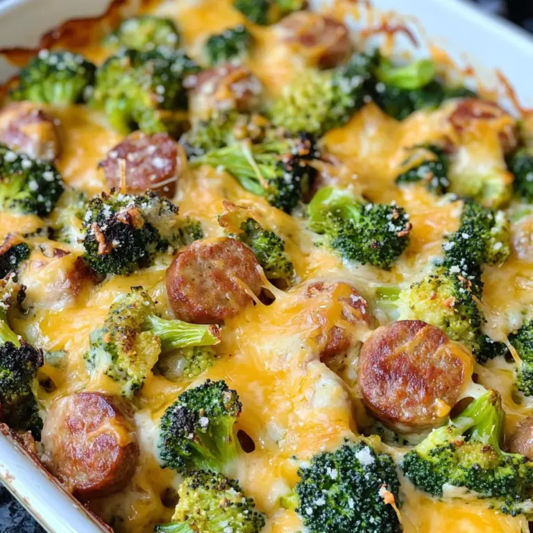 Cheesy Broccoli & Sausage Casserole