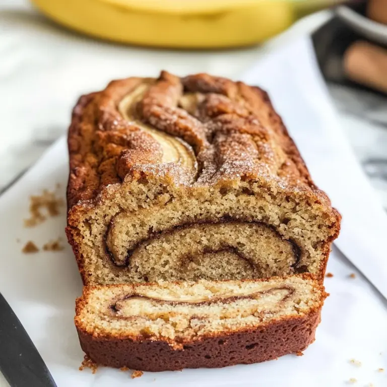 Cinnamon Swirl Banana Bread (gluten-free, dairy-free option)
