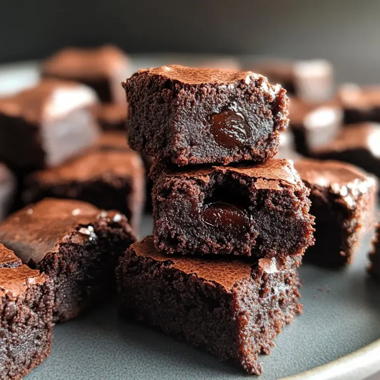 Date Brownies (No Flour!)