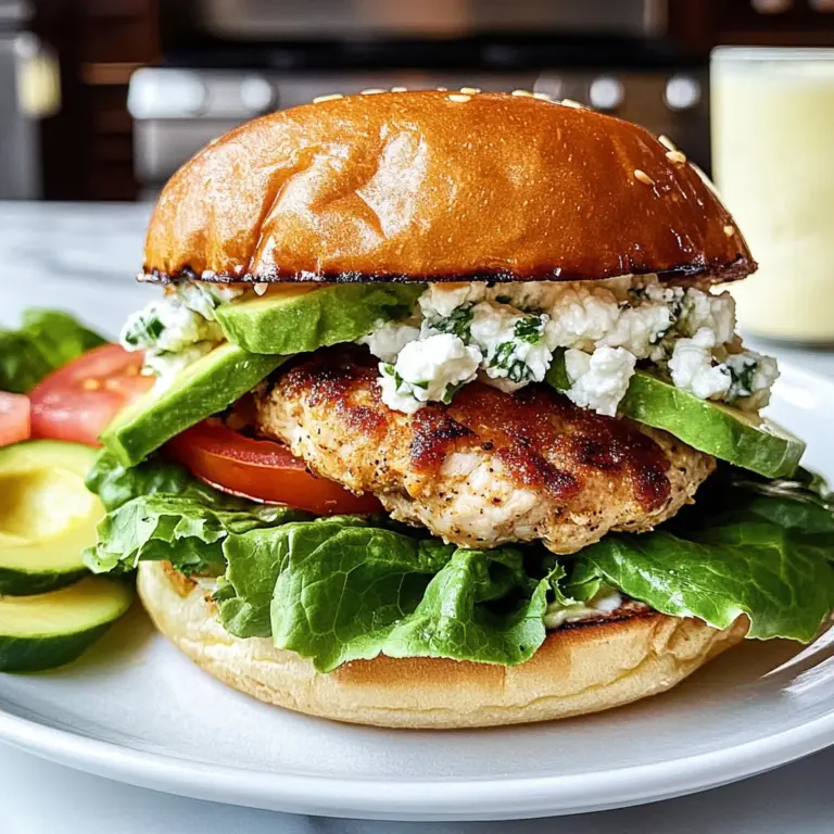 Greek Chicken Burgers