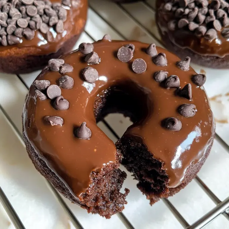 Healthy Chocolate Protein Donuts (Gluten Free, Paleo)