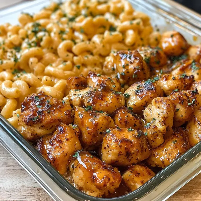High-Protein Honey Garlic Butter Chicken with Mac & Cheese