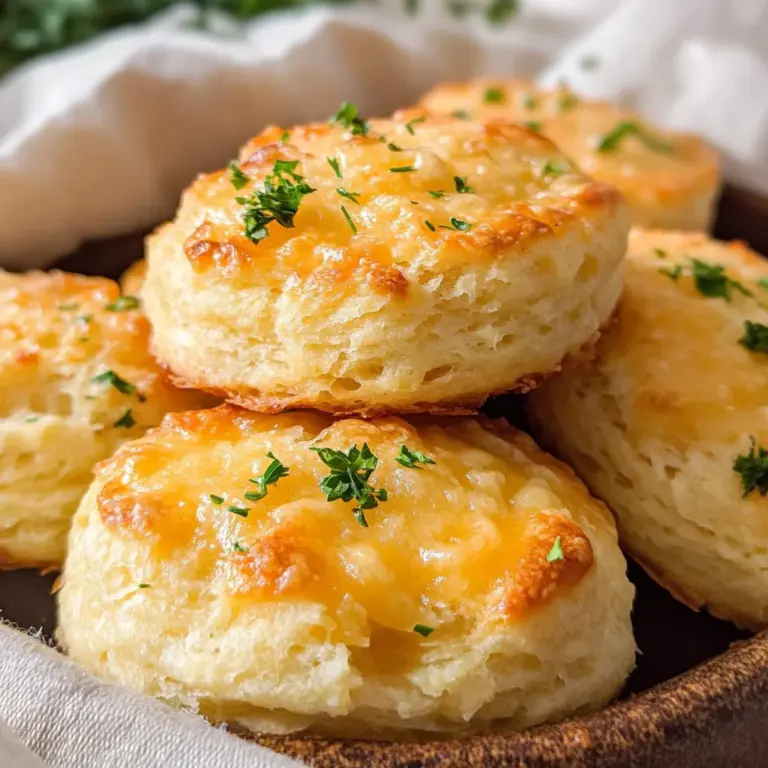 Keto Cheddar Garlic Biscuits