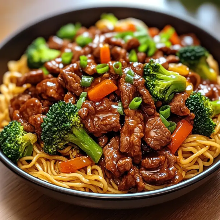 Sticky Beef Noodles