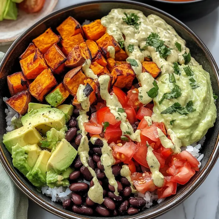 Vegan Burrito Bowls with Black Beans and Sweet Potatoes (gf)