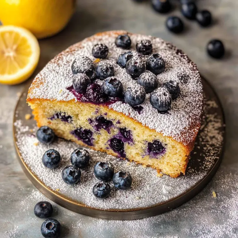 Vegan Lemon Blueberry Cake