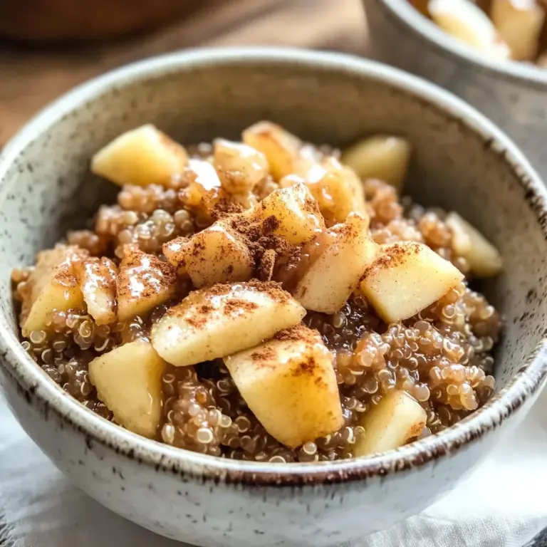 Cinnamon Apple Quinoa Breakfast