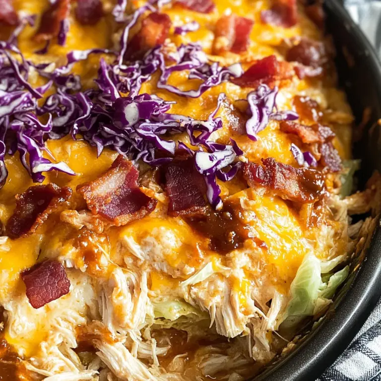 Keto BBQ Chicken Casserole