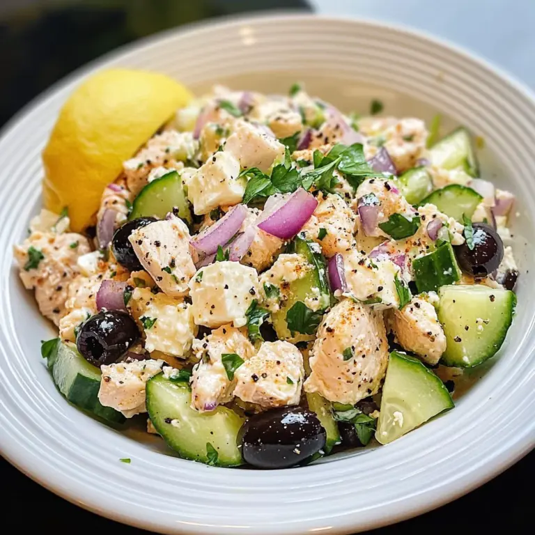 Keto Mediterranean Chicken Salad