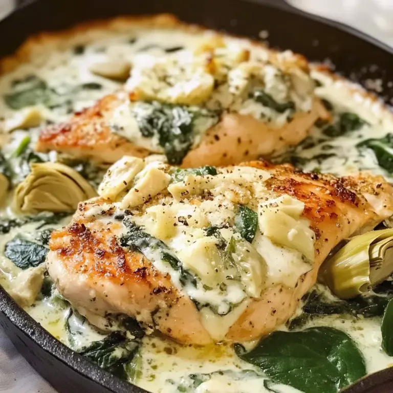 Spinach Artichoke Chicken with Cottage Cheese