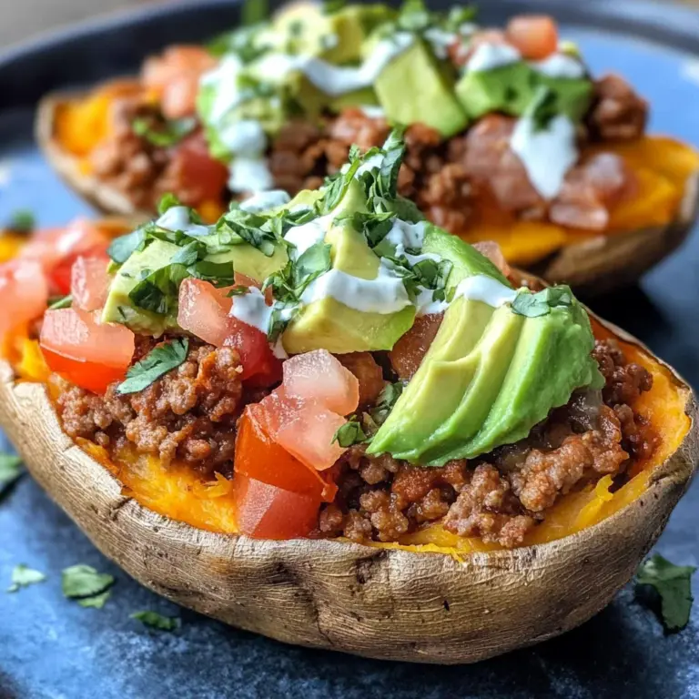 Taco Stuffed Sweet Potatoes