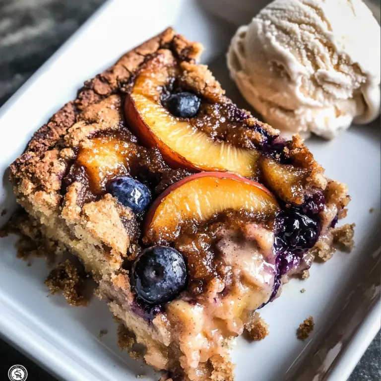 Vegan Brown Butter Peach Cobbler
