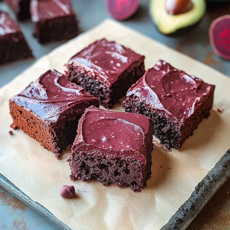 Beetroot Brownies with a Chocolate Avocado Frosting