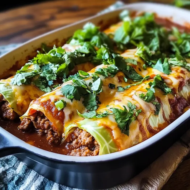 Cabbage Roll Beef Enchiladas | Keto, Low-Carb