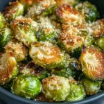 Crispy Garlic Parmesan Brussels Sprouts