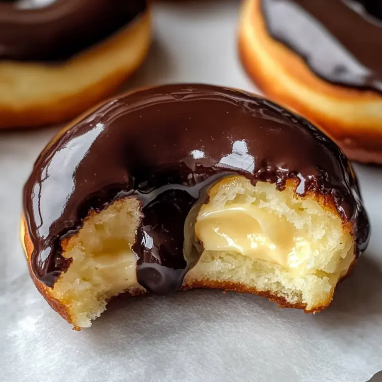 Gluten-Free Air Fryer Boston Cream Donuts