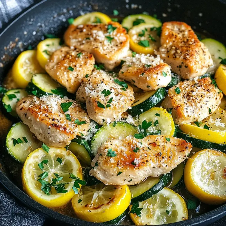 Healthy Chicken Breast with Zucchini and Squash