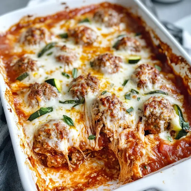 Keto Meatball Casserole