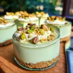 Keto Pistachio No-Bake Cheesecake