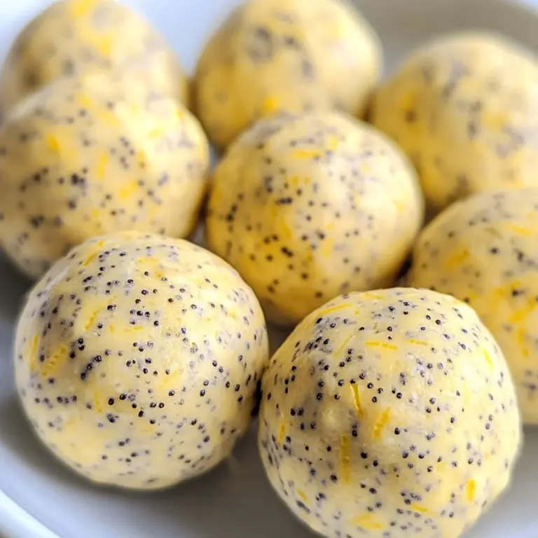 Lemon Poppy Seed Energy Bites
