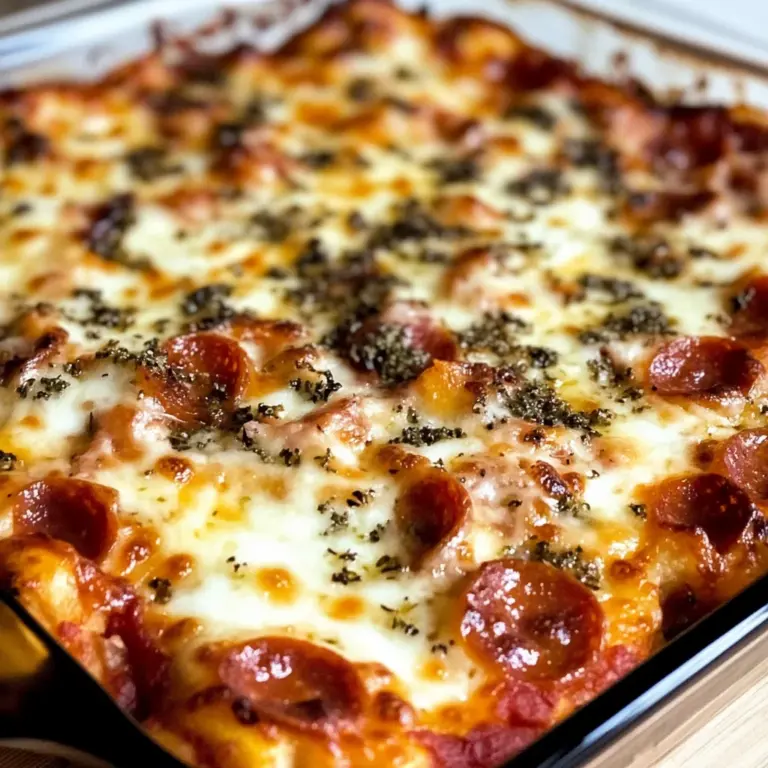 Low Carb Pizza Casserole - Gluten Free